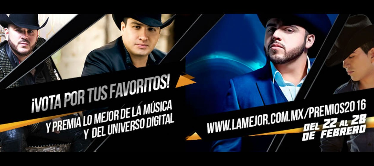 ¿Ya votaste? Estos son los nominados a Premios Digitales La Mejor FM 2016